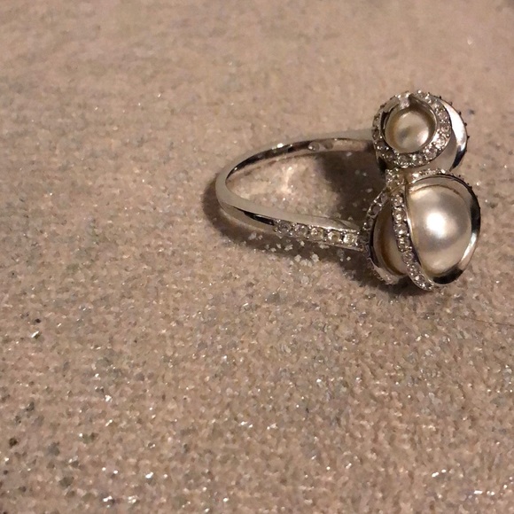 Swarovski double pearl ring size 52 - Picture 7 of 8